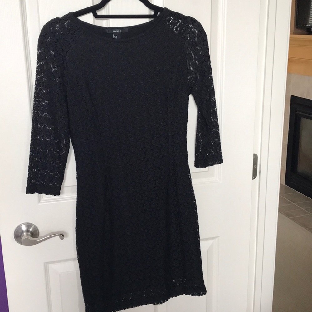 Black mini dress